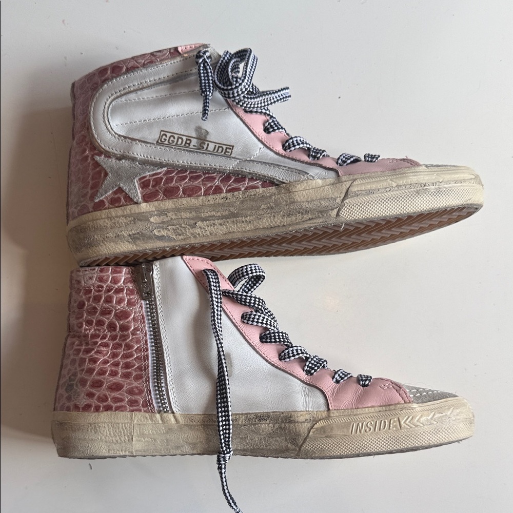 Golden goose slide high top size 38/7.5